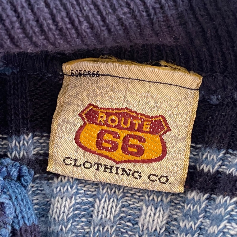 Vintage Route 66 Womens Y2K Ribbed Knit Nautical Sweater Size M Striped Preppy - Picture 5 of 9